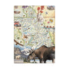 Glacier National Park Map Magnets