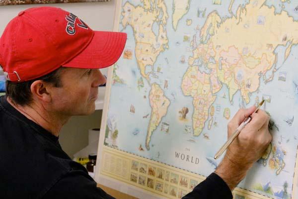 Making a Map: Q & A with the Artist - Xplorer Maps