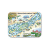 1000 Islands Map Serving Trays