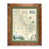 Banff National Park Hand-Drawn Map