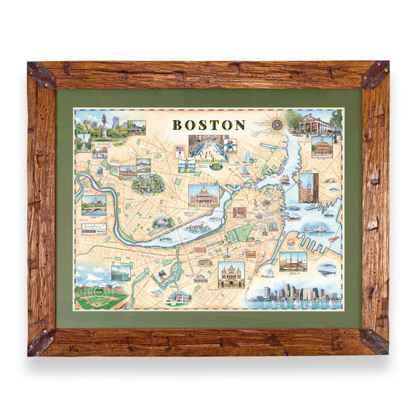 Boston Hand-Drawn Map