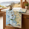 California Central Coast State Parks Map Kitchen Towel