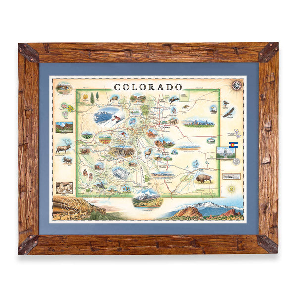 Colorado State Hand-Drawn Map