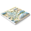 Hand-drawn Grand Teton map on a 6x6 natural stone trivet by Xplorer Maps.