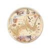 Round Serving Tray with a map design of Grand Canyon National Park on a white background