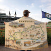 Kentucky Map Fleece Blanket - Xplorer Maps