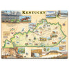 Map of Kentucky with various attractions and landmarks