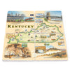 Book or notebook with a colorful illustration of Kentucky on the cover