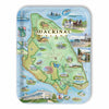 Mackinac Island Map Wood Serving Trays