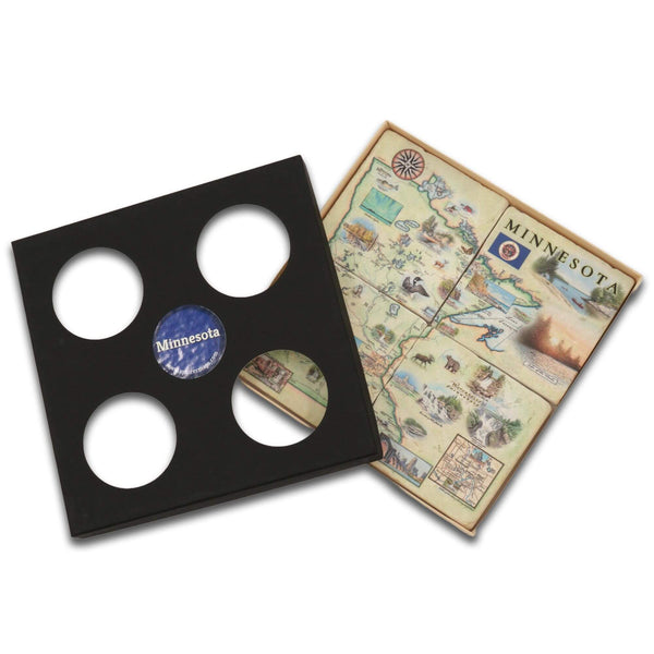 Minnesota Natural Stone Coasters - Set of 4