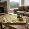 Montana Map Wood Serving Trays