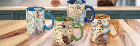 Mug Bundle – 4 for $65 - Xplorer Maps