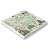Olympic National Park hand-drawn marble trivet by Xplorer Maps – 6x6.