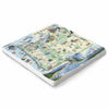 Oregon state map marble trivet with hand-drawn artwork – Xplorer Maps 6x6.