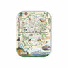Medium Serving Tray Map of Rocky Mountain National Park with illustrations on a white background