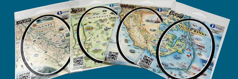 Sticker Bundle  6 for $25 - Xplorer Maps