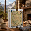 Yosemite National Park Map Jigsaw Puzzle - 1000 Pieces