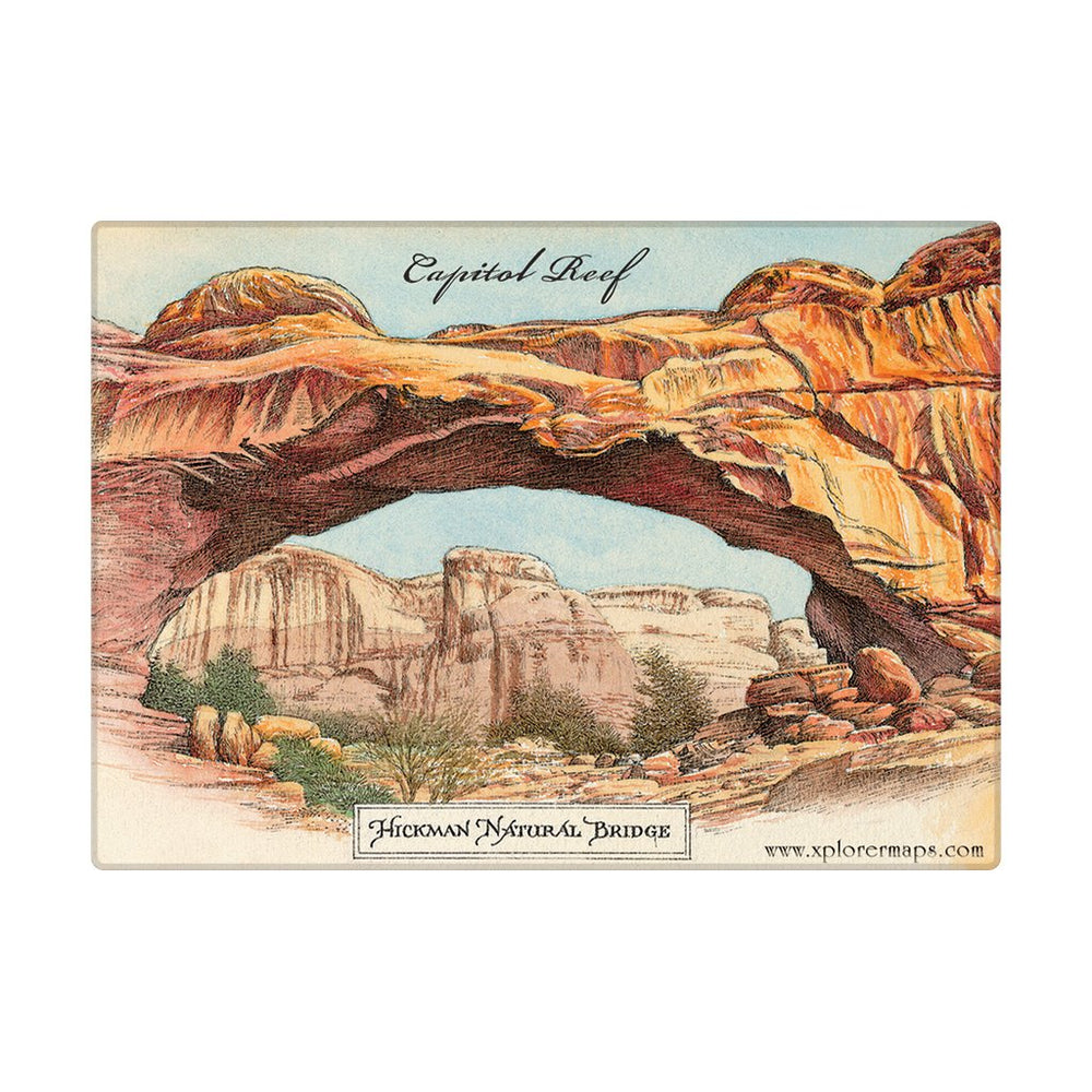Capitol Reef National Park Map Magnets