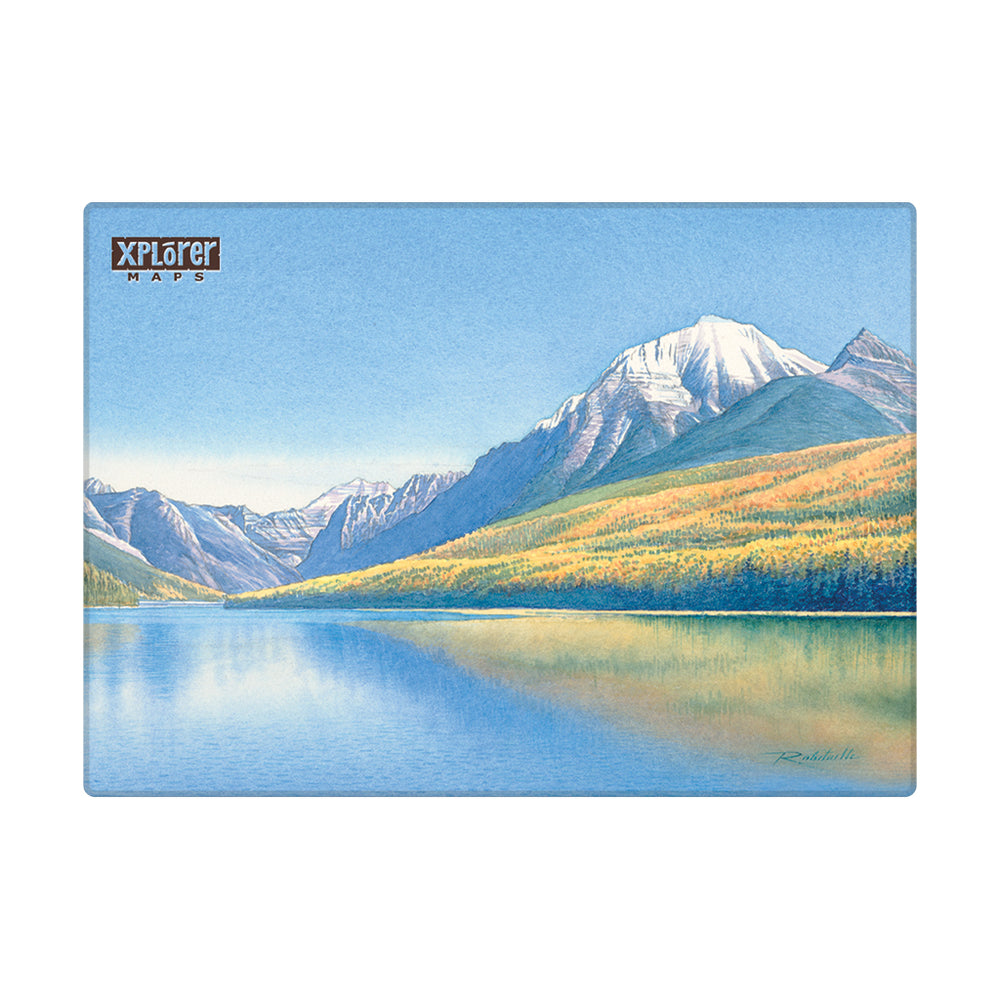 Glacier Bowman Lake Magnet