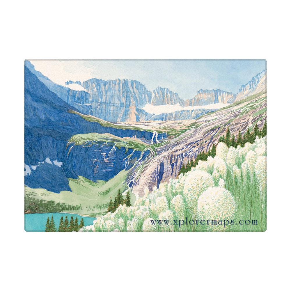Glacier National Park Map Magnets