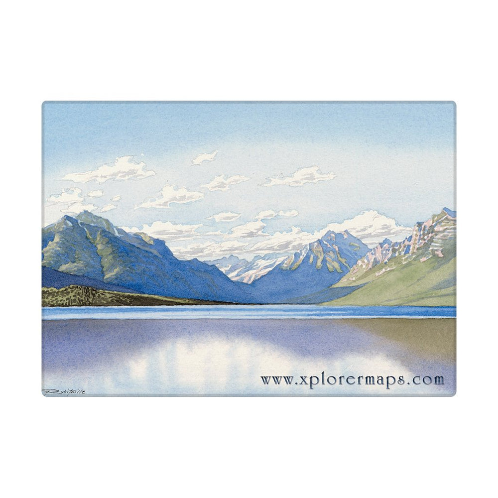 Glacier Lake McDonald Magnet