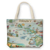 Hawai'i Islands Map Canvas Tote on a white background