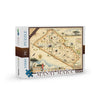 Masai Mara National Reserve Jigsaw Puzzle. The map features illustrations such as elephant, ostrich, giraffe, lion, rhinoceros, Mara Serena Lodge, Mara Intrepids Camp, and Keekorok Lodge.  