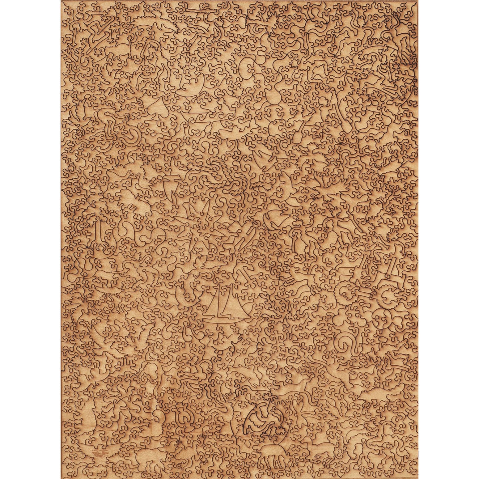 Lake Tahoe Map Wood Puzzle