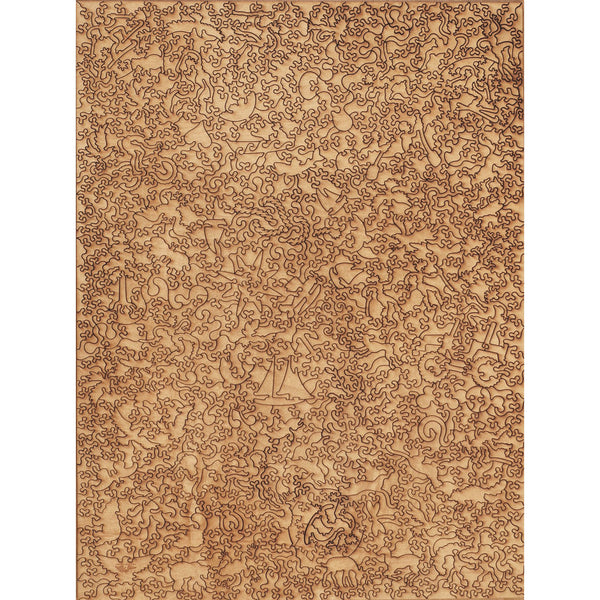 Lake Tahoe Map Wood Puzzle