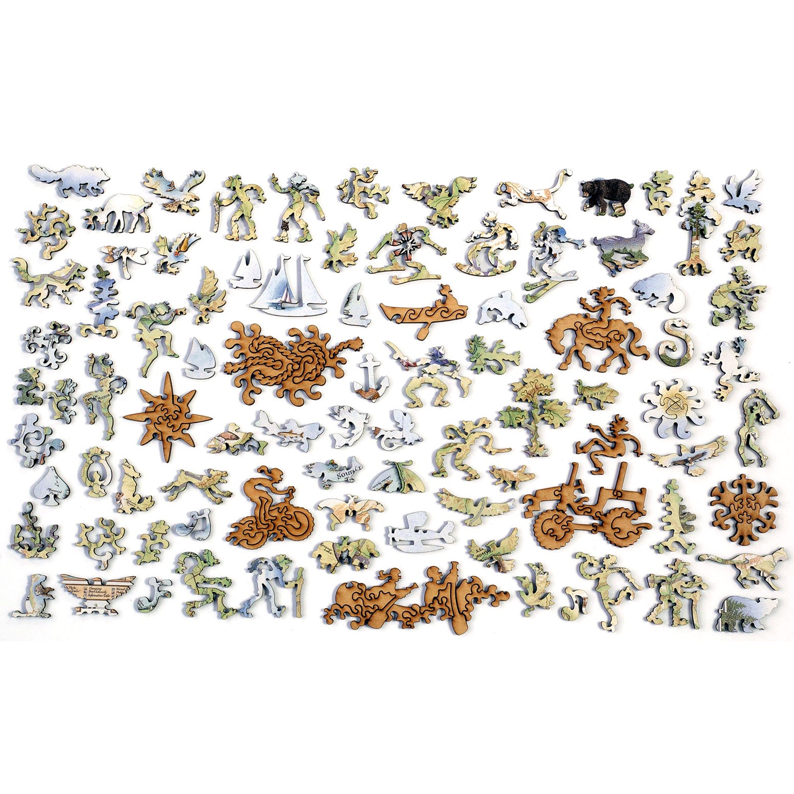 Lake Tahoe Map Wood Puzzle