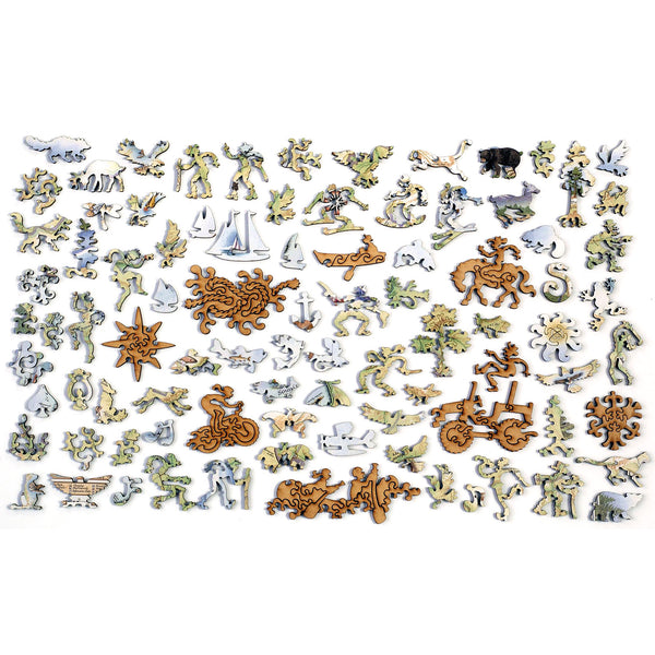 Lake Tahoe Map Wood Puzzle