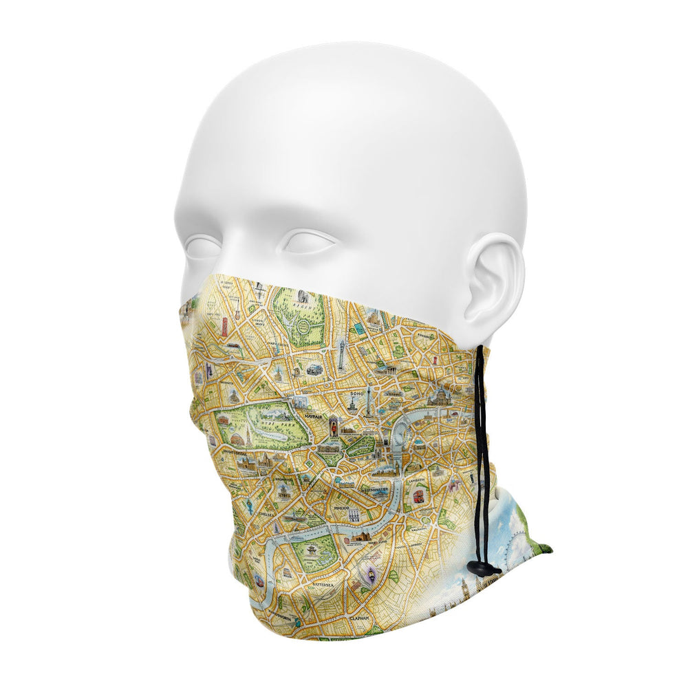 London Map Neck Gaiters