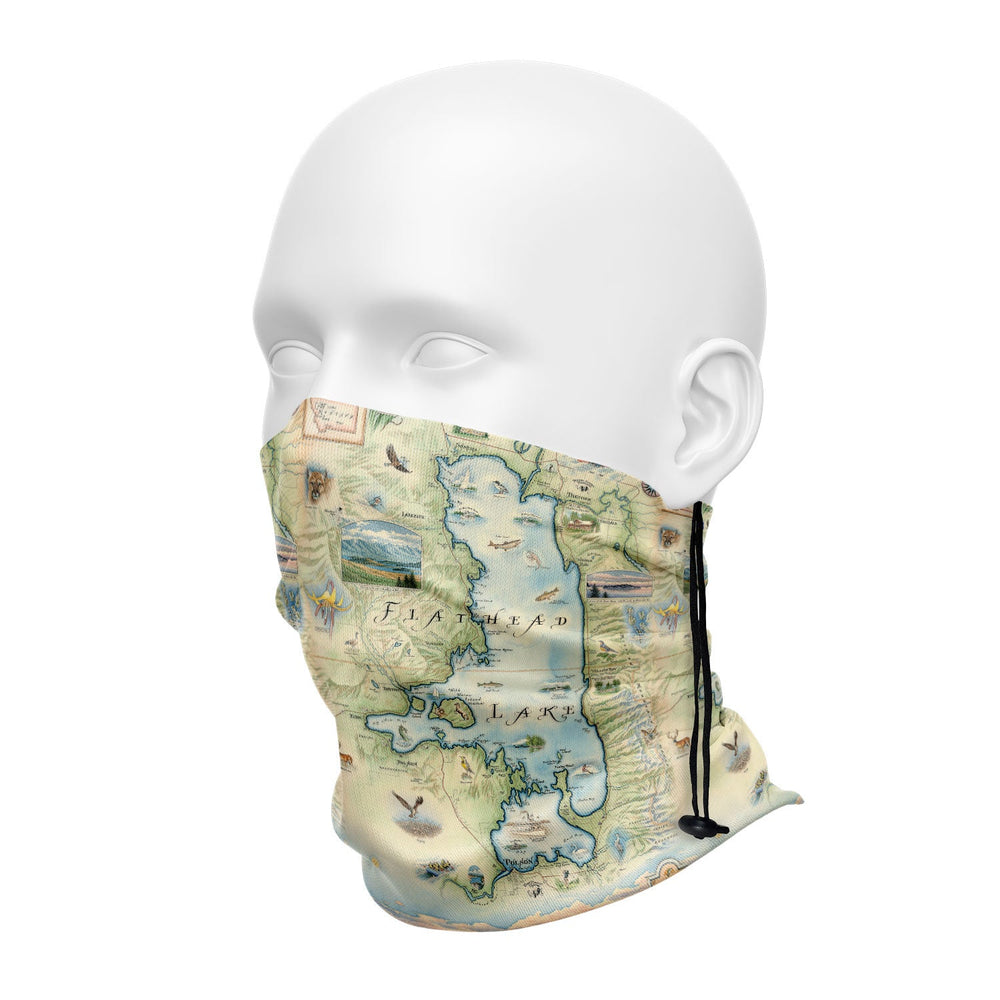 Flathead Lake Montana Art Sticker