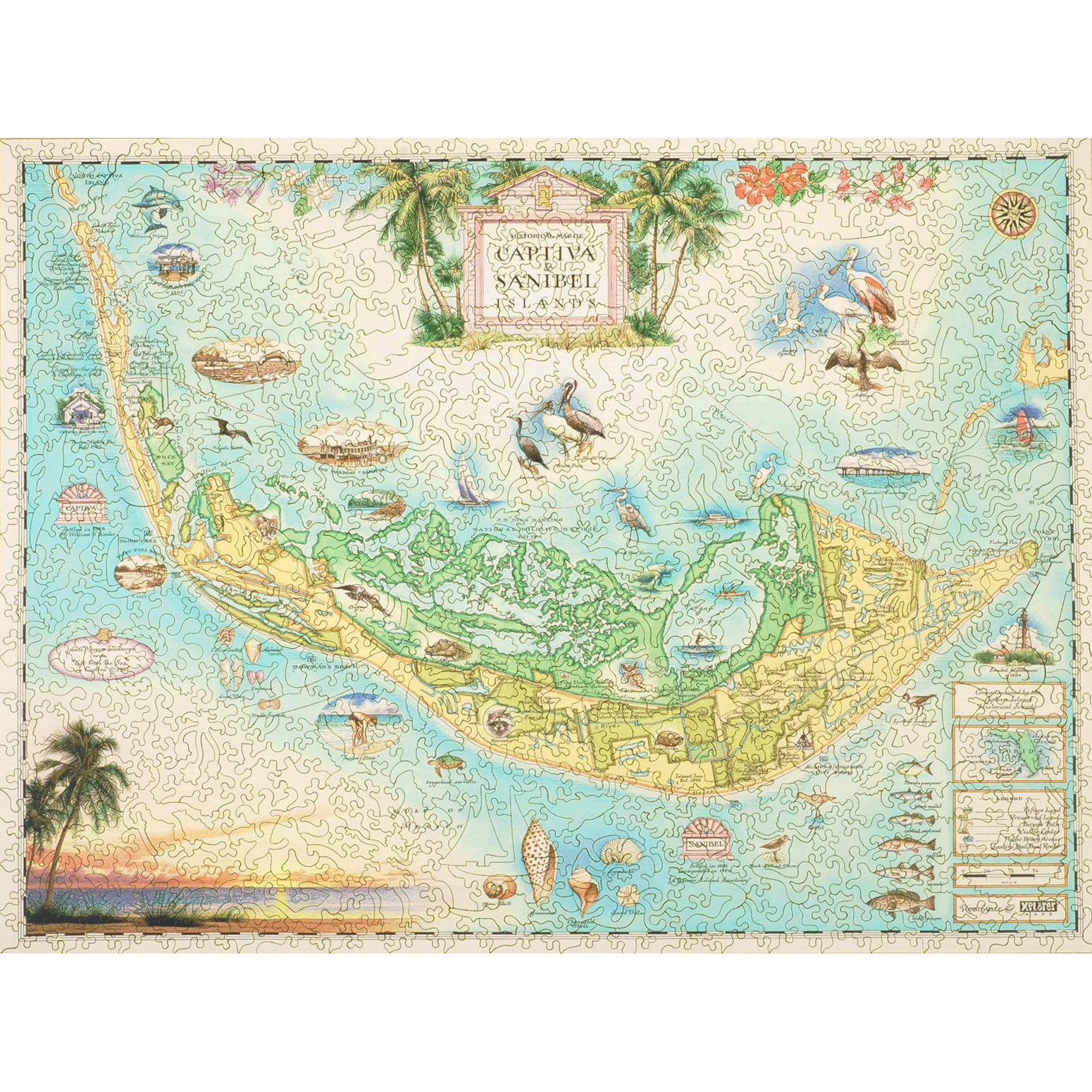 Sanibel Captiva Islands wooden puzzle
