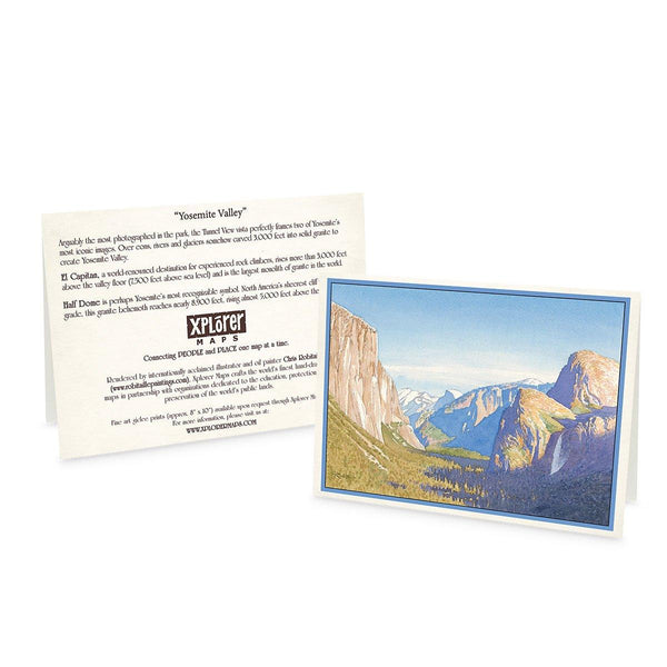 Yosemite Notecards - Sets of 12 - Xplorer Maps