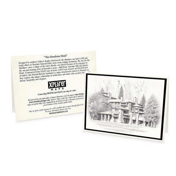 Yosemite Notecards - Sets of 12 - Xplorer Maps